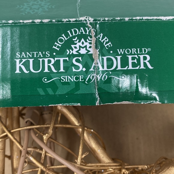 NIB Kurt Adler Gold Star 20 Light Tree Top - Picture 5 of 10